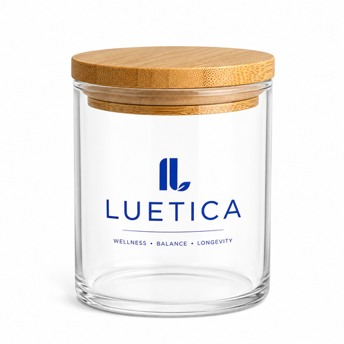 Bamboo Lid Glass Jar