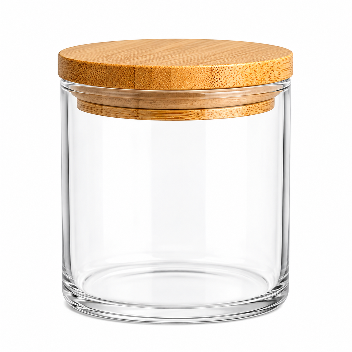 Bamboo Lid Glass Jar