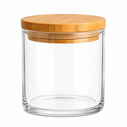 Bamboo Lid Glass Jar